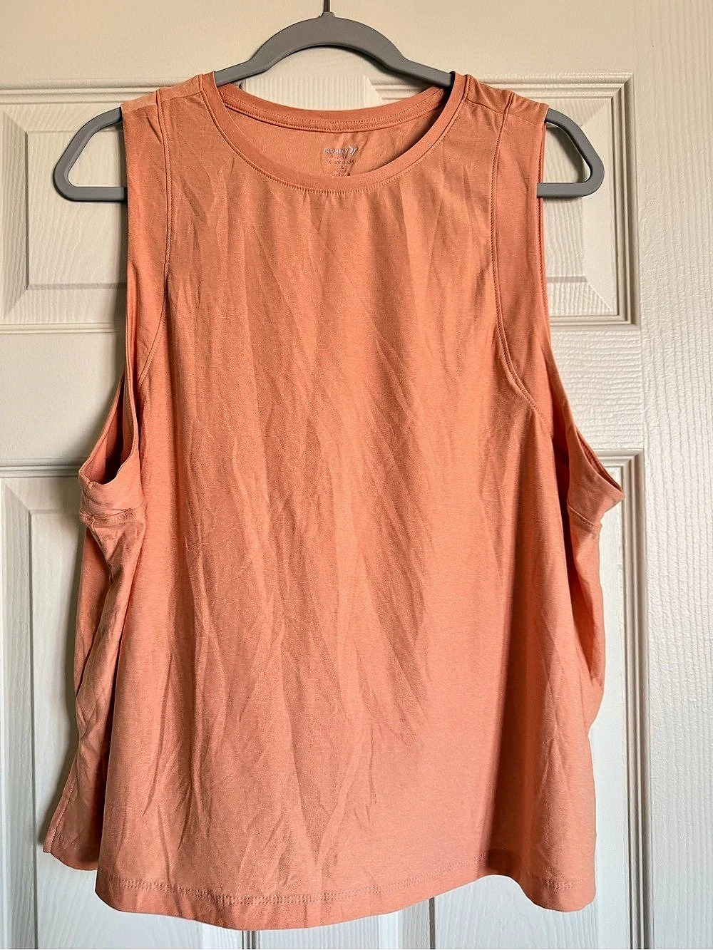 Old Navy Cloud 94 Soft Go-Dry Tank Top Shirt Women’s Coral/Orange XL New